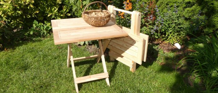 stolik składany drewniany